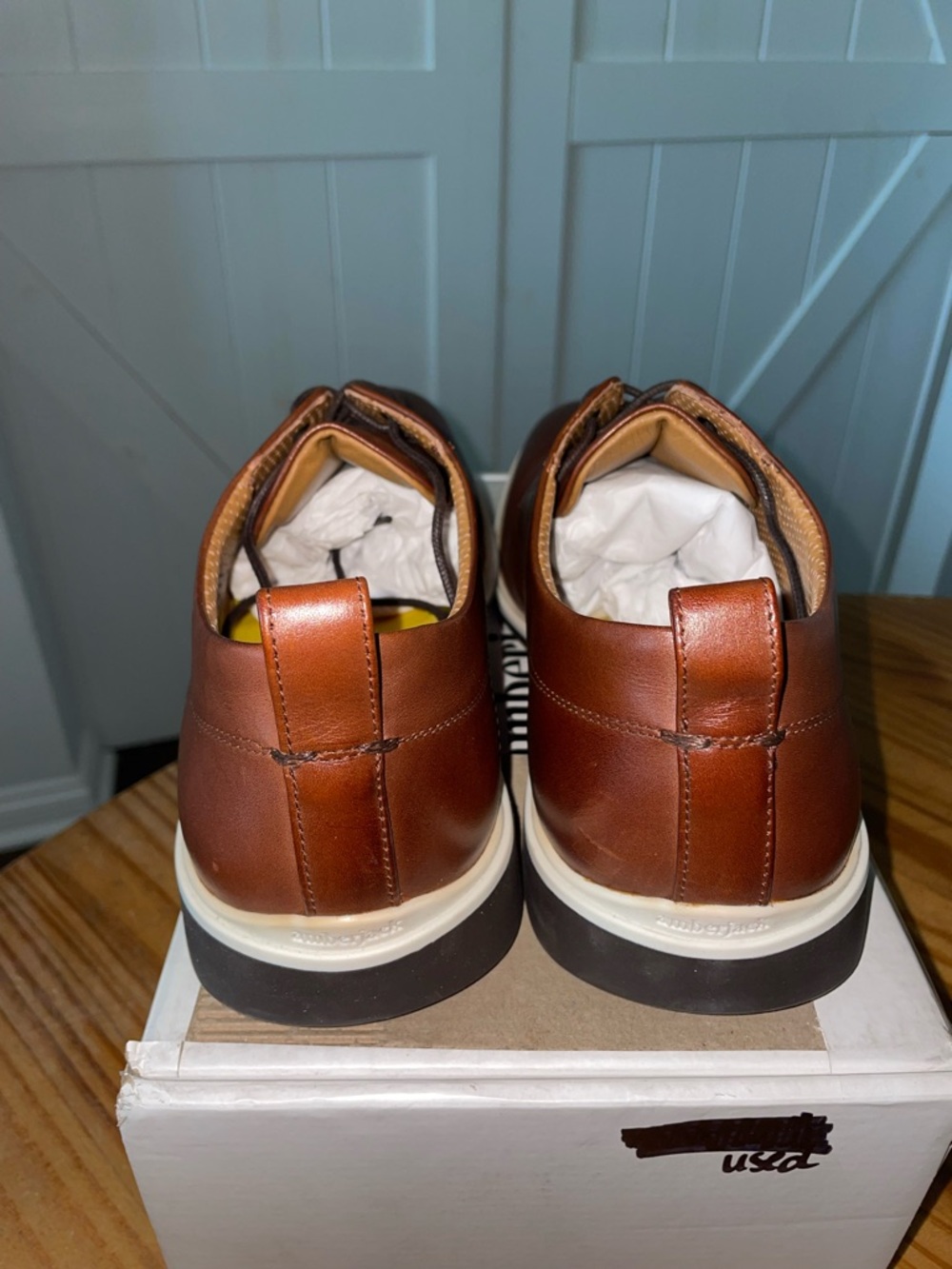 Amberjack The Original Dress Shoes In Coffee Men’s Size 10.5M - Picture 9 of 16